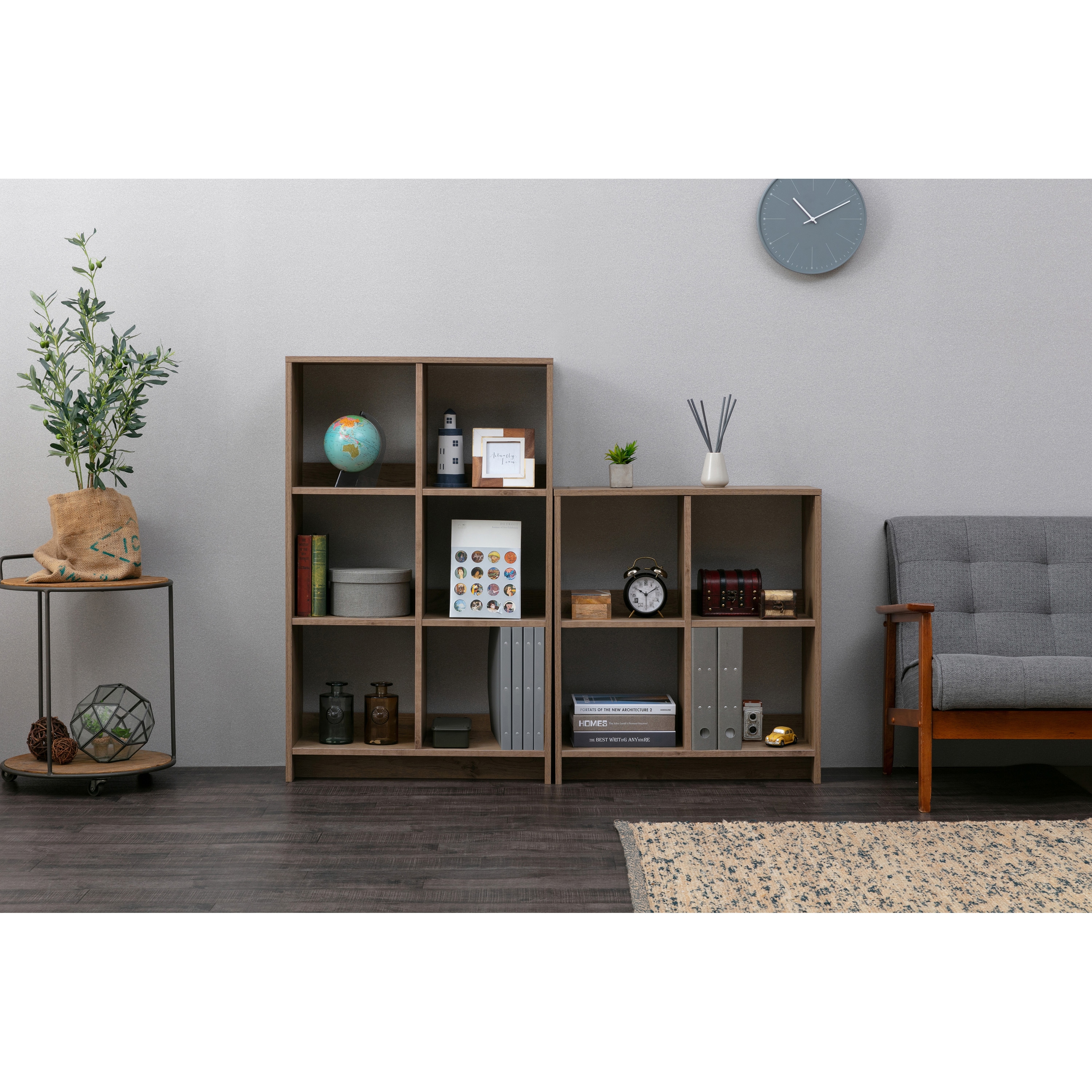 WOS-6 ウッドオープンシェルフ アイリスオーヤマ 棚板数固定4枚