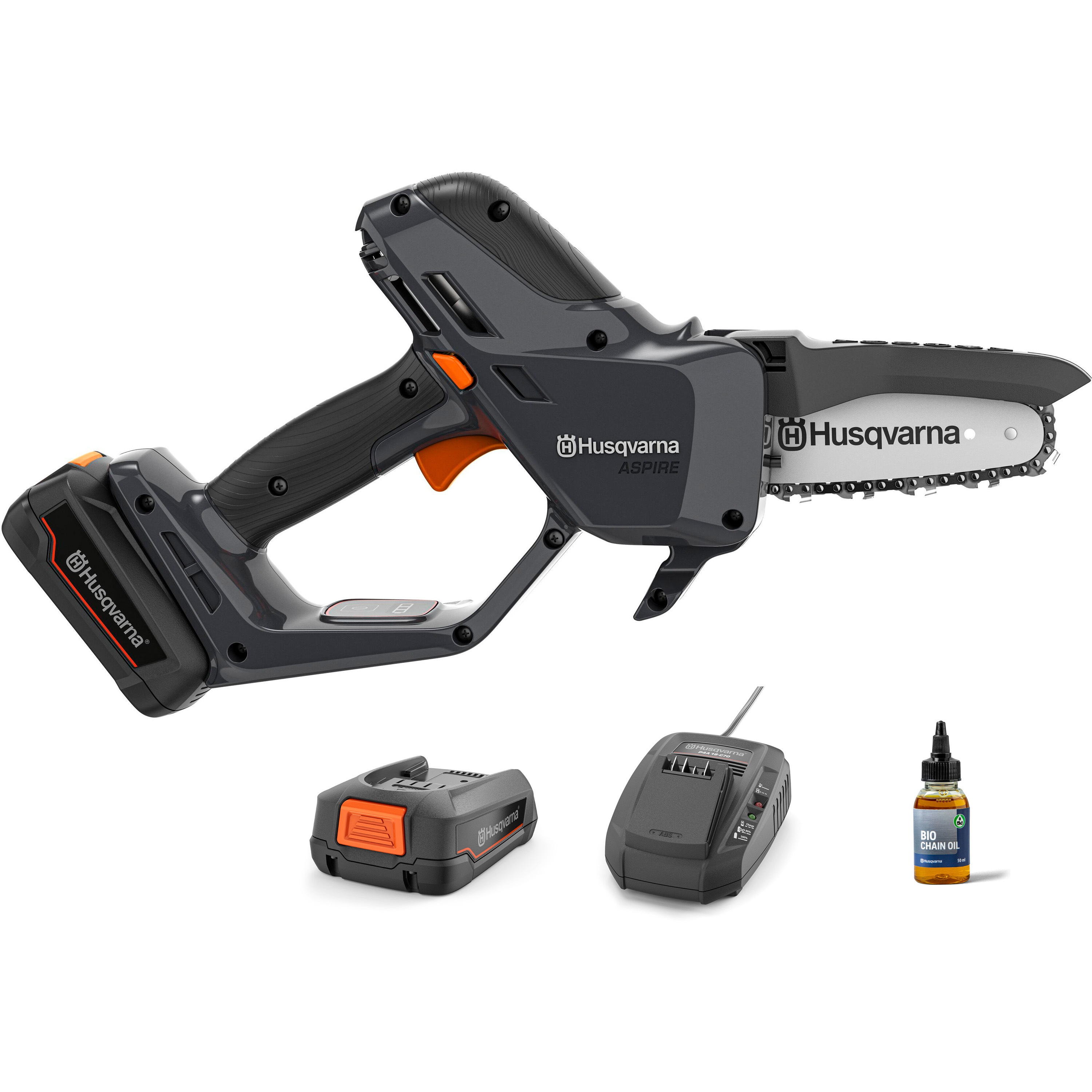 970621309 ハスクバーナ Aspire P5-P4A プルーナ キット(バッテリ2.5Ah+チャージャー+チェーンオイル付き) 剪定機 970621309 1セット ハスクバーナ 【通販モノタロウ】