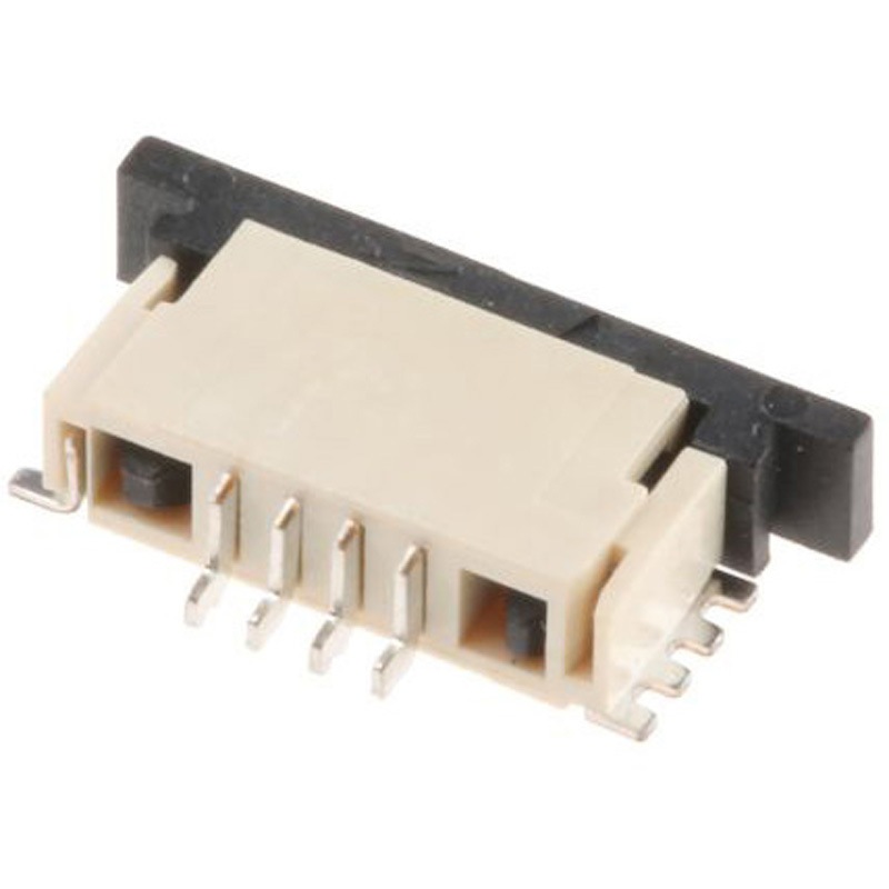84952-4 TE Connectivity FPC/FFC コネクタ， 4極， 1mm， 表面実装 TE Connectivity Japan(旧:TYCOELECTRONICS(タイコエレクトロニクス)) メス 定格電圧200 V ac ライトアングル