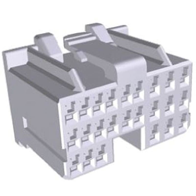 316371-1 TE Connectivity コネクタハウジング 24極 ピッチ：2.5mm 3列 316371-1 TE Connectivity Japan(旧:TYCOELECTRONICS(タイコエレクトロニクス)) オス ケーブルマウント シリーズMULTILOCK 040 II 長さ27.5mm 1セット(100個)