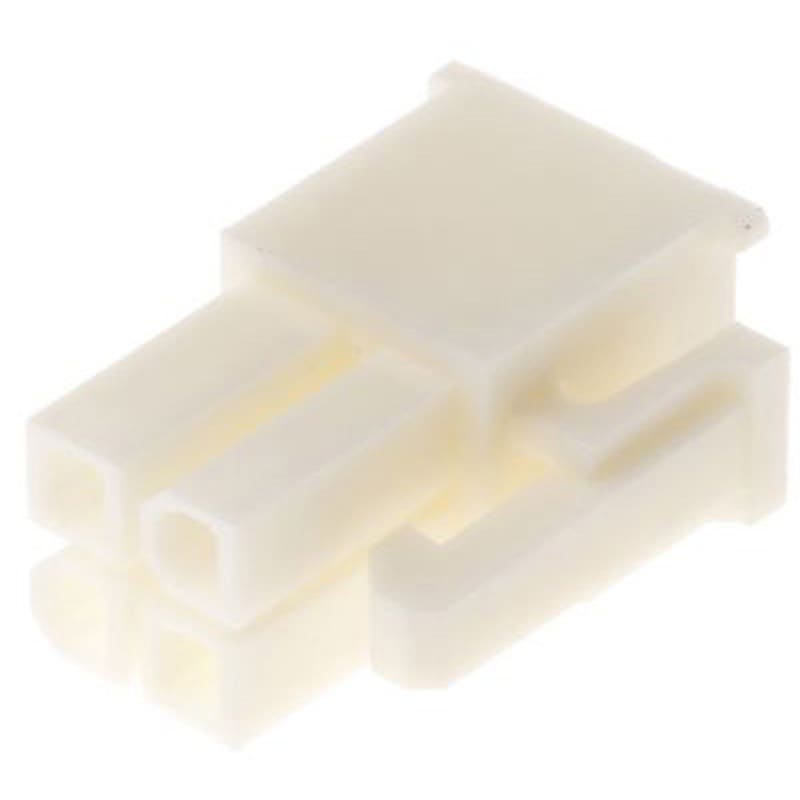 1586019-4 TE Connectivity コネクタハウジング 4極 ピッチ：4.2mm 2列 1586019-4 TE Connectivity Japan(旧:TYCOELECTRONICS(タイコエレクトロニクス)) メス ケーブルマウント シリーズVAL-U-LOK 長さ10mm 1袋(500個)