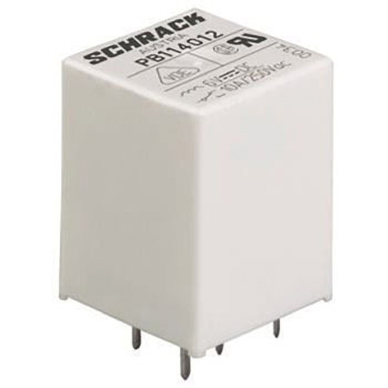 PB114012 TE Connectivity パワーリレー 12V dc， 1c接点 基板実装タイプ TE Connectivity Japan(旧:TYCOELECTRONICS(タイコエレクトロニクス)) シリーズPB スイッチング電流10A コイル抵抗400Ω 長さ15mm 1セット(1050個) PB114012