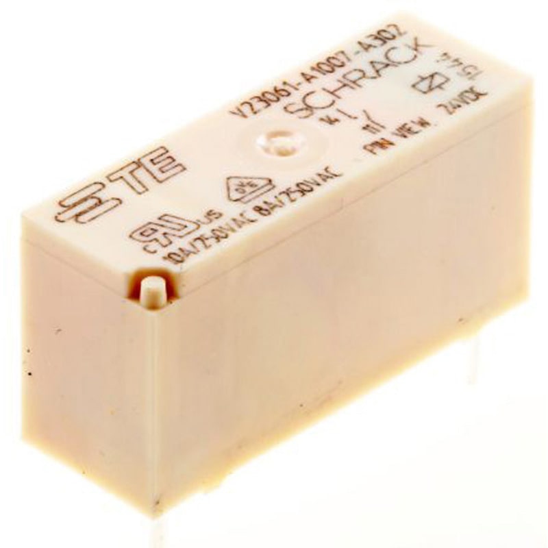 V23061A1007A302 TE Connectivity パワーリレー 24V dc SPST 基板実装タイプ TE Connectivity Japan(旧:TYCOELECTRONICS(タイコエレクトロニクス)) 極数1 シリーズMSR スイッチング電流8A 長さ28.6mm 1セット(20個) V23061A1007A302