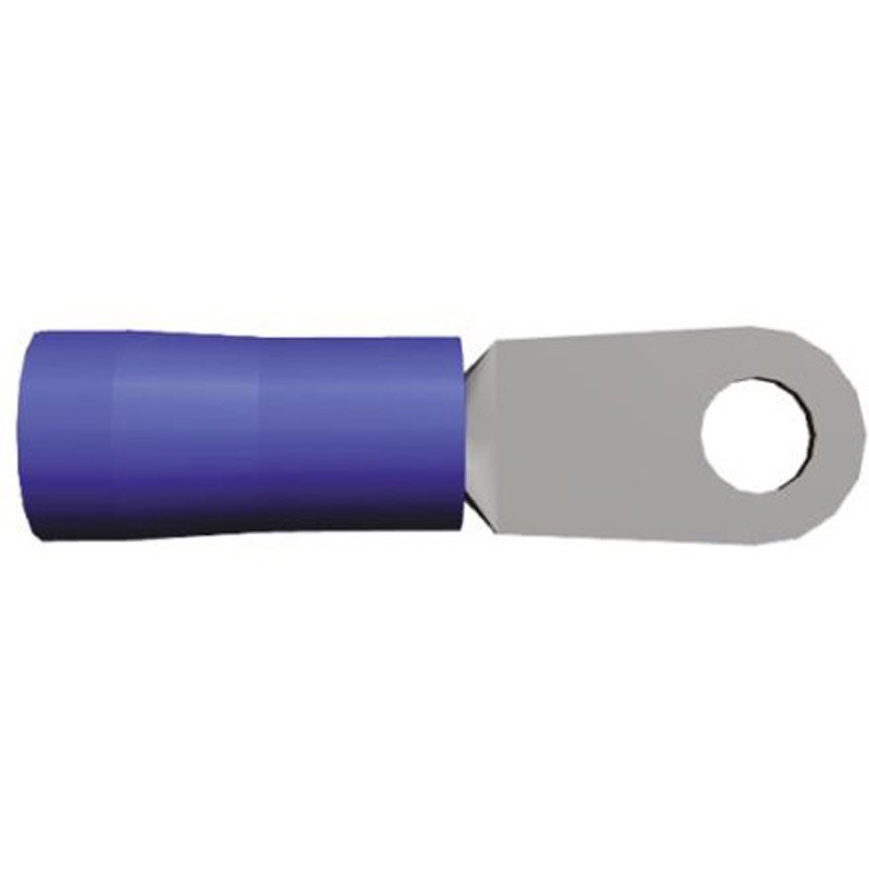 52042-4 TE Connectivity リングターミナル， 内径：5mm， スタッド径：#10， 青 52042-4 TE Connectivity Japan(旧:TYCOELECTRONICS(タイコエレクトロニクス)) シリーズPLASTI-GRIP 絶縁 全長46.84mm 1箱(100個) 23,985円