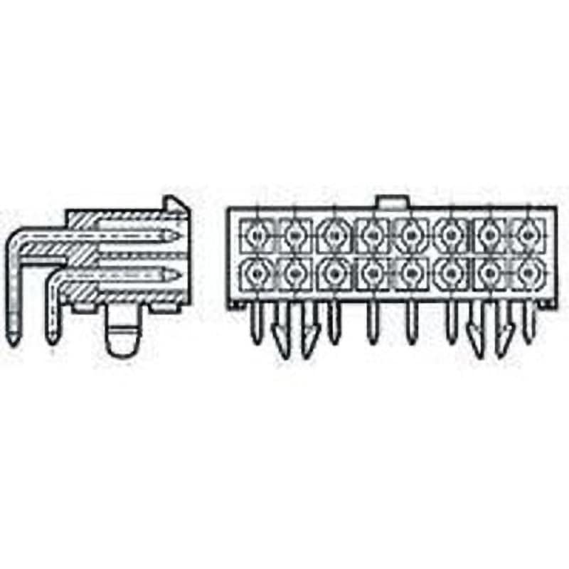 1-794108-0 TE Connectivity 基板接続用ピンヘッダ 24極 4.14mm 2列 1-794108-0 TE Connectivity Japan(旧:TYCOELECTRONICS(タイコエレクトロニクス)) スルーホール実装 シリーズMini-Universal MATE-N-LOK
