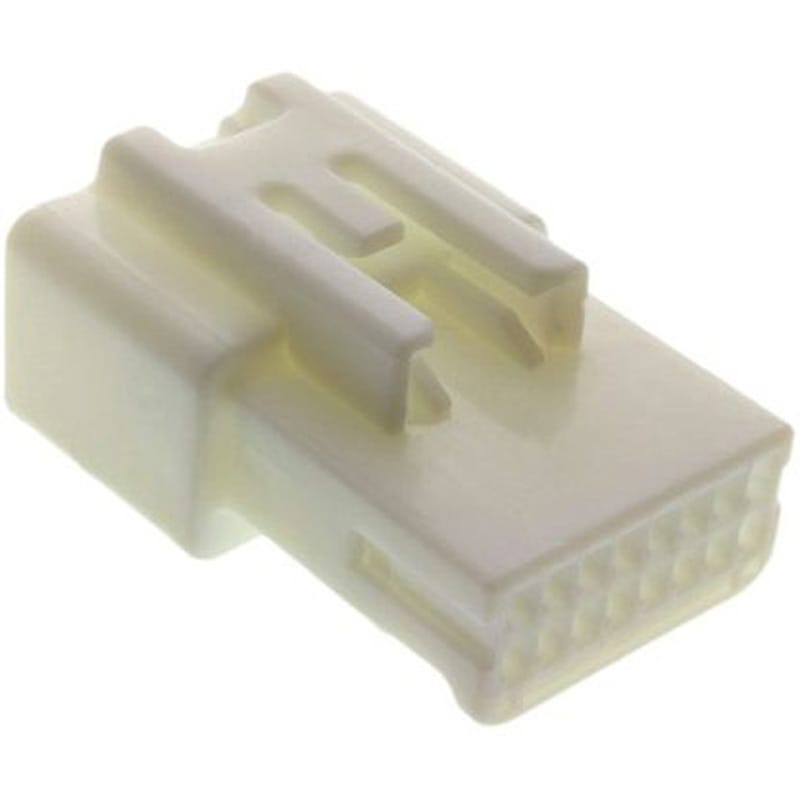1376106-1 TE Connectivity 自動車用コネクタ 16極 メス 車載用コネクタハウジング， 1376106-1 TE Connectivity Japan(旧:TYCOELECTRONICS(タイコエレクトロニクス)) シリーズTH 025 ケーブルマウント ナチュラル色 高さ15.8mm 1袋(100個)