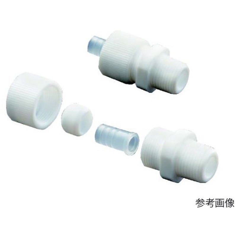 NR0518006 フッ素樹脂フレキシブルチューブジョイント 12.1X13.5 R3/8 フロンケミカル 1個 NR0518006