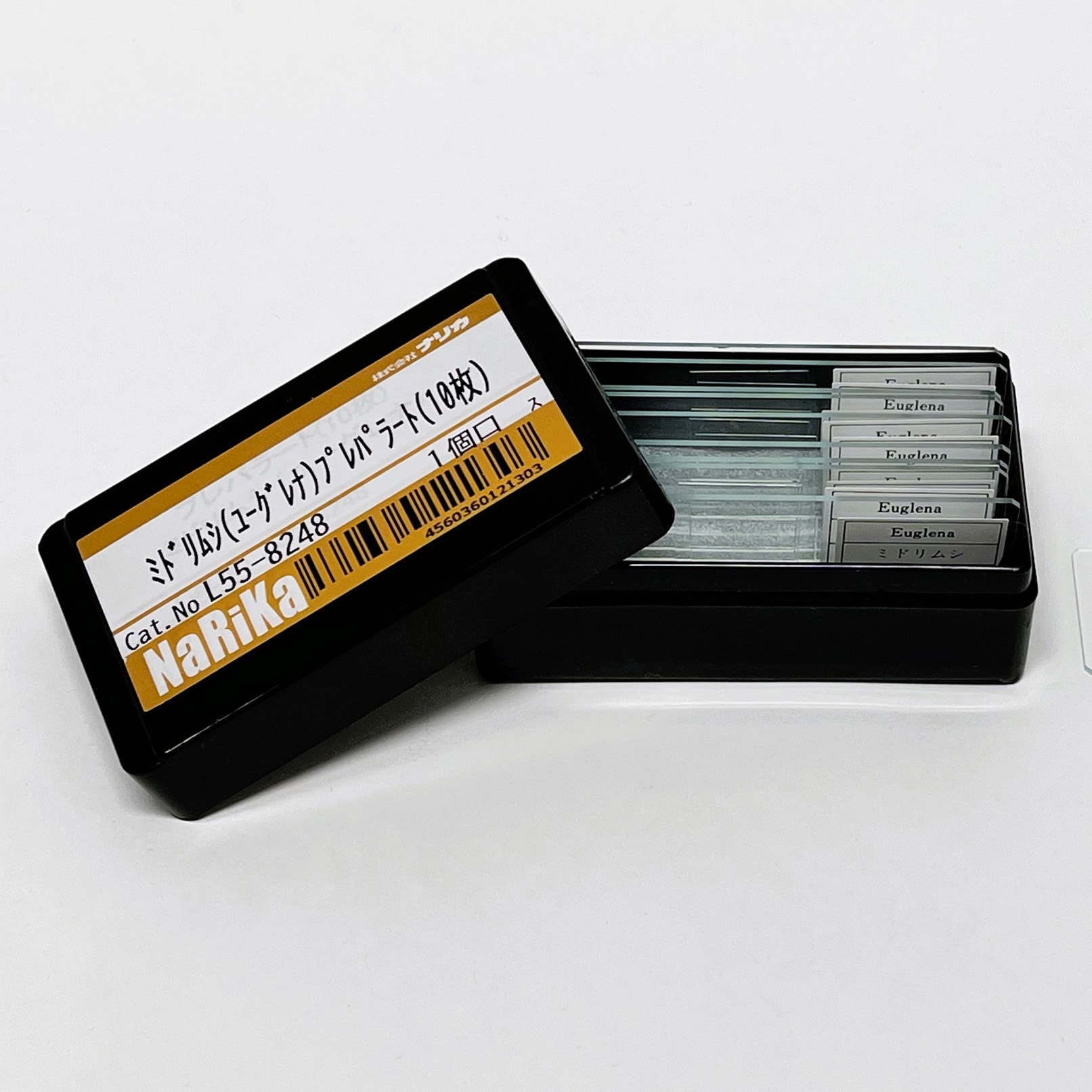 L55-8248 ミドリムシ(ユーグレナ)プレパラート(10枚) 1組(10枚) ナリカ 【通販モノタロウ】 5,220円