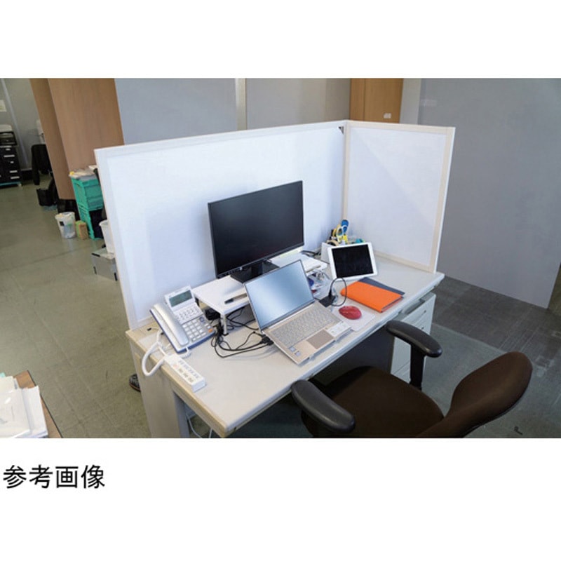 コノジW1400H700 デスクトップパーティション 外寸サイズ mm ：D620×W1350×H700 1個 岐阜プラスチック工業(RISU/リス) 【通販モノタロウ】