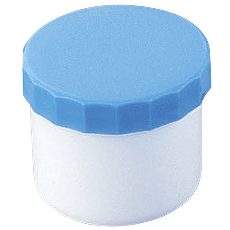30 プラ軟こう壺(深型) 1箱100個入 青 EOG滅菌済 アズワン 33mL 【通販