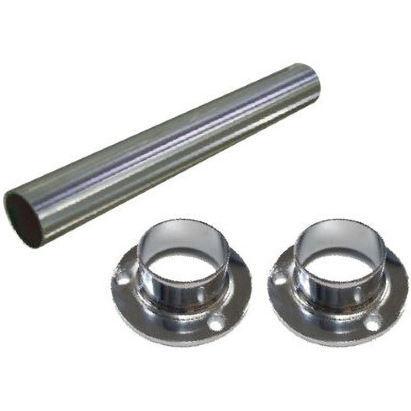 Φ25×910mm ステンレス巻パイプセット(クロームソケット) 1セット