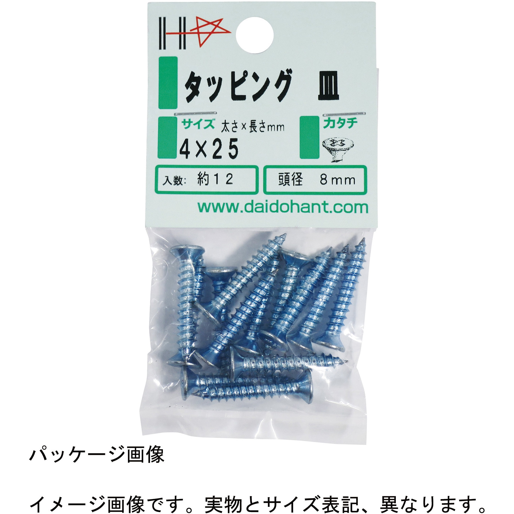 10183804 HP ステンレス タッピング 皿 ダイドーハント(旧:大同製鋲所