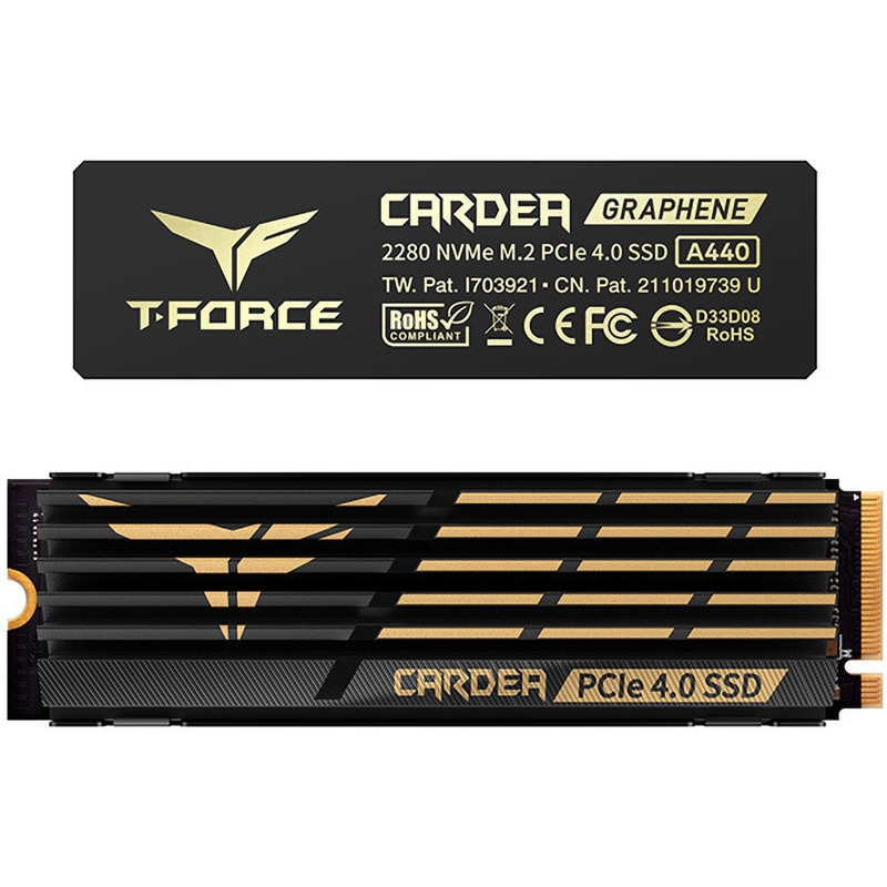 TM8FPZ002T0C327 T-Force Cardea A440 PCIe Gen4 x4 NVMe 1.3 SSD M.2 2TB Type2280 グラフェンヒートシンク、アルミニウムヒートシンク付属 Read/Write 7000/6900MB/s 1個 Team(チーム) 【通販モノタロウ】