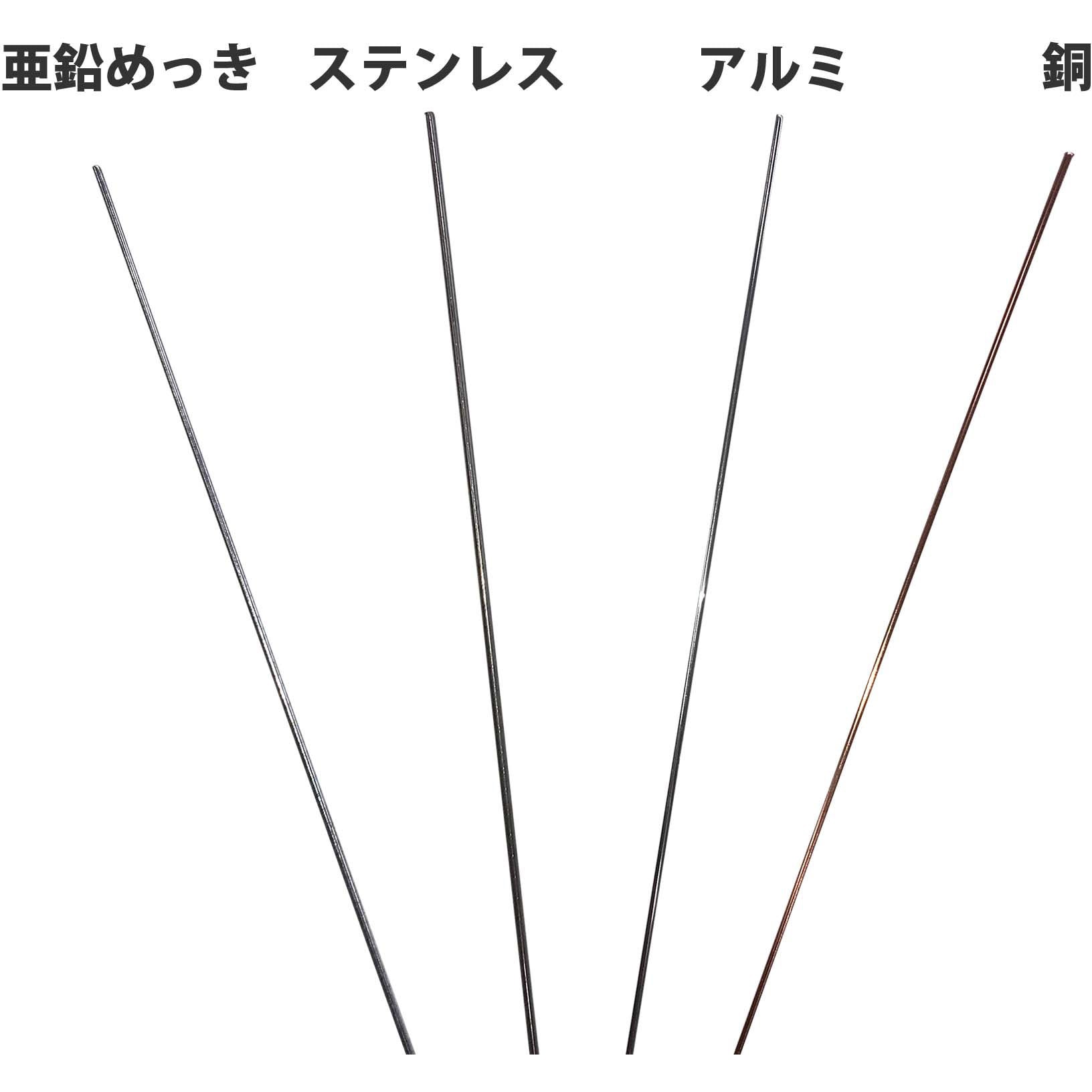10155383 直線ワイヤー 亜鉛メッキ ダイドーハント(大同製鋲所