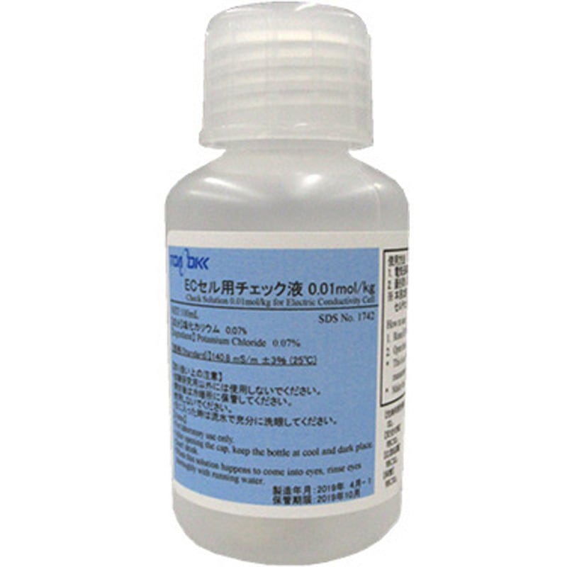 143A144 電気伝導率セル ECセル用チェック液 東亜DKK 1箱(4本) 143A144