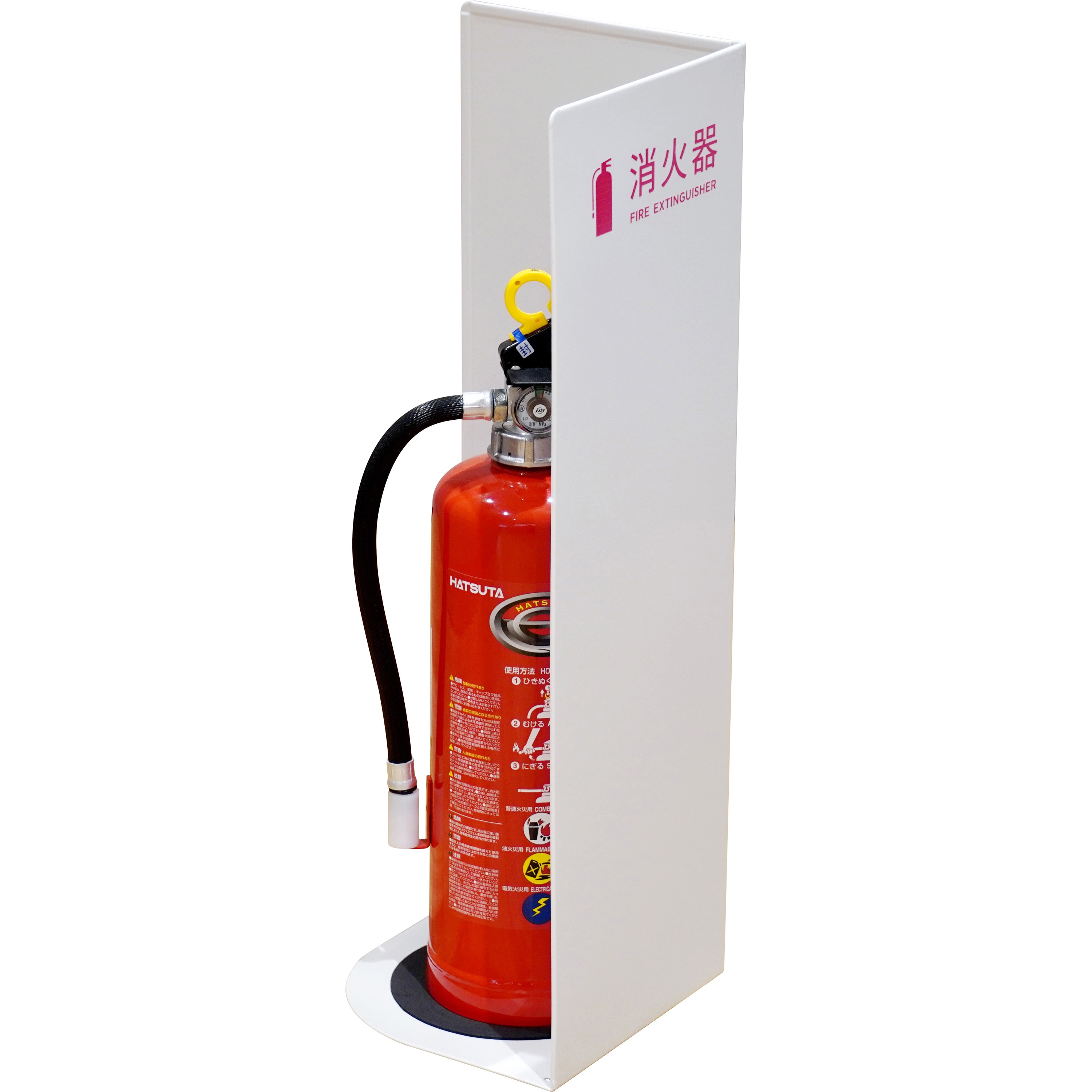 DM-FES004 消火器スタンド コーナー床置き型 1セット(4個) モノタロウ