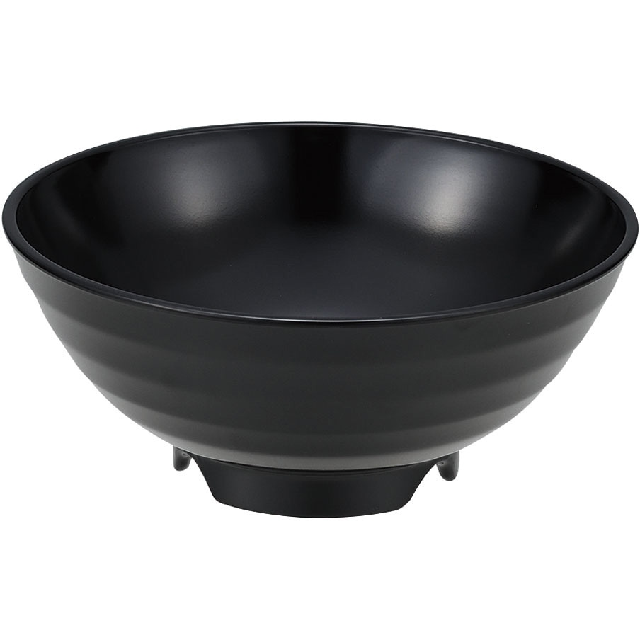 メラミン食器 小丼 千羽鶴印(エンテック) 黒色 【通販モノタロウ】