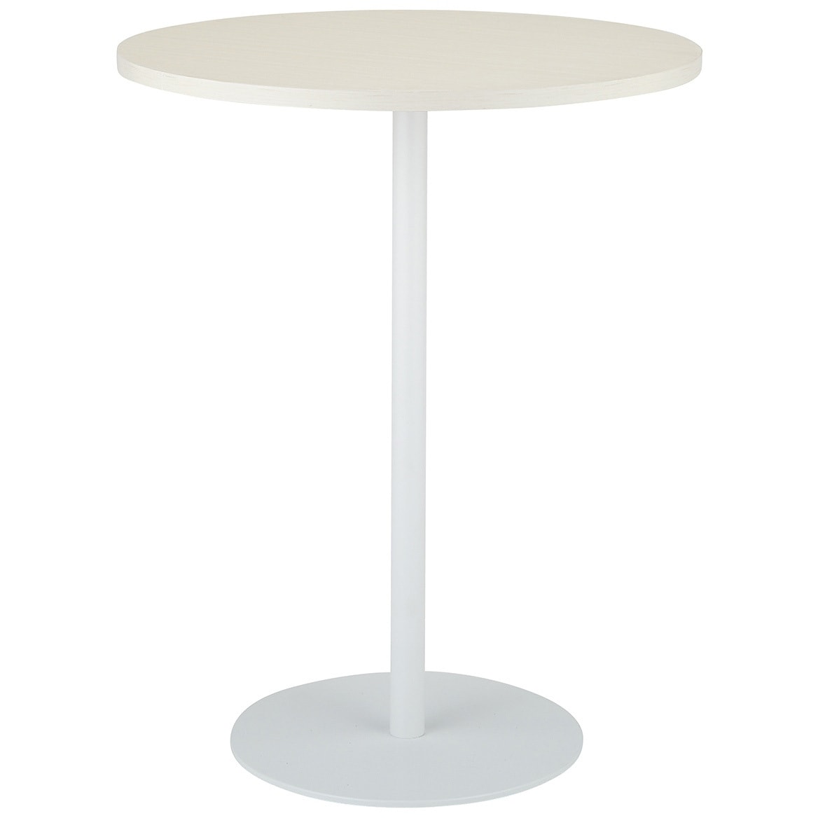 22861-266 ラウンドカフェテーブル 白脚 直径80cm 1台 ストア