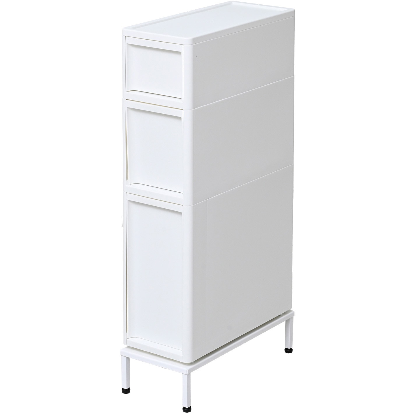 S1M1L1+YA-810102WH 段差をまたげる 隙間収納 18cm 引出し+専用脚セット 1セット JEJアステージ 【通販モノタロウ】