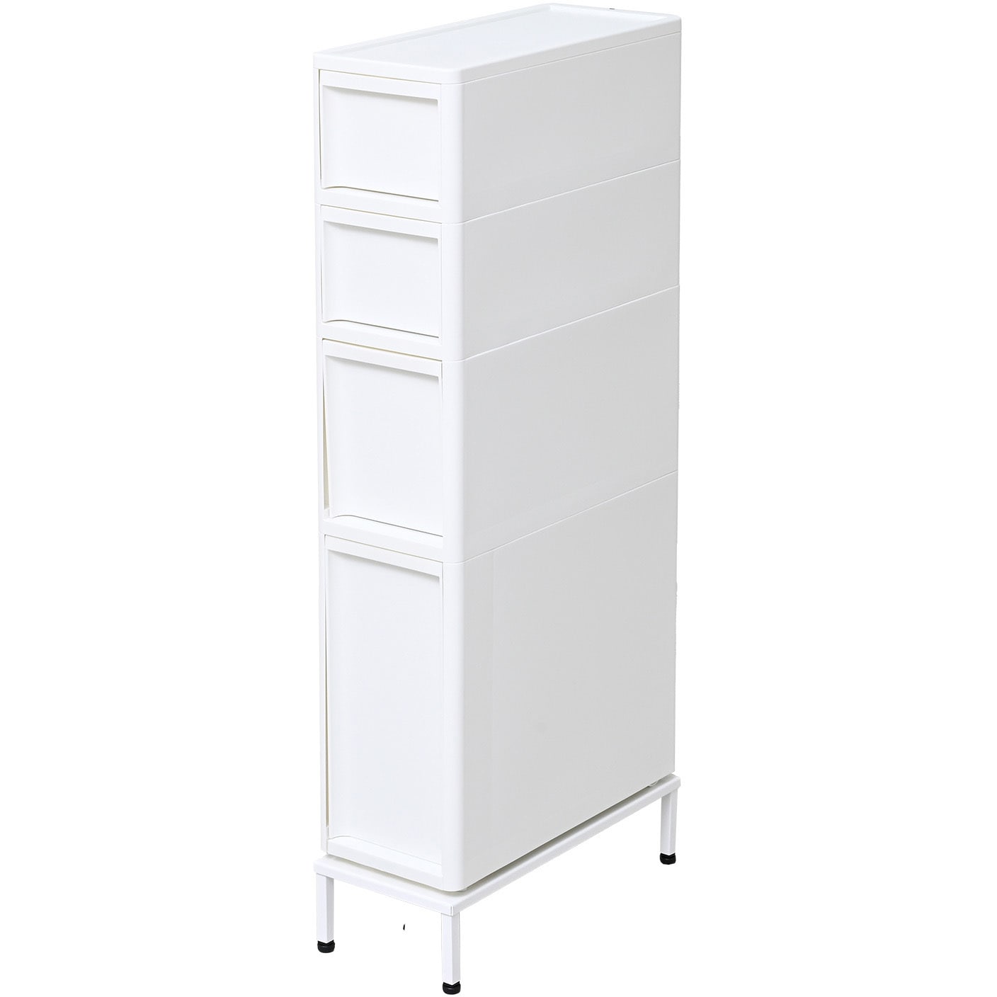 S2M1L1+YA-810102WH 段差をまたげる 隙間収納 18cm 引出し+専用