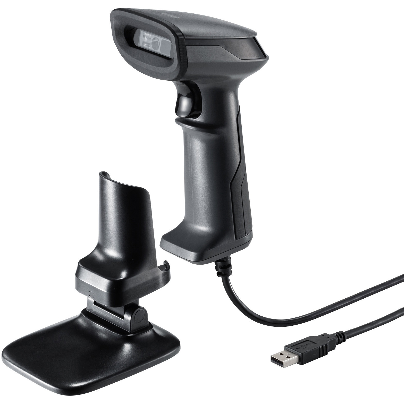 BCR-2D10GY バーコードリーダー_2次元_QR対応 サンワサプライ USB HID(USB Aコネクタ) 読取方式COMSセンサー(640×480)