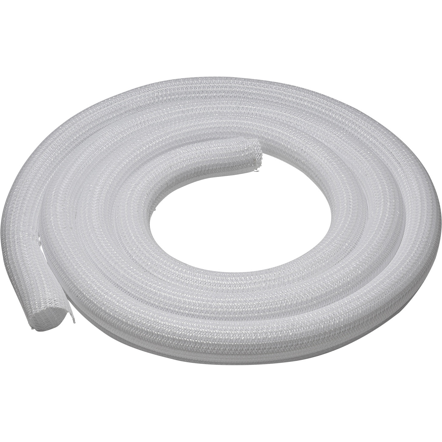 CA-SL25W2 ケーブルスリーブ_編組 サンワサプライ ホワイト色 長さ2m