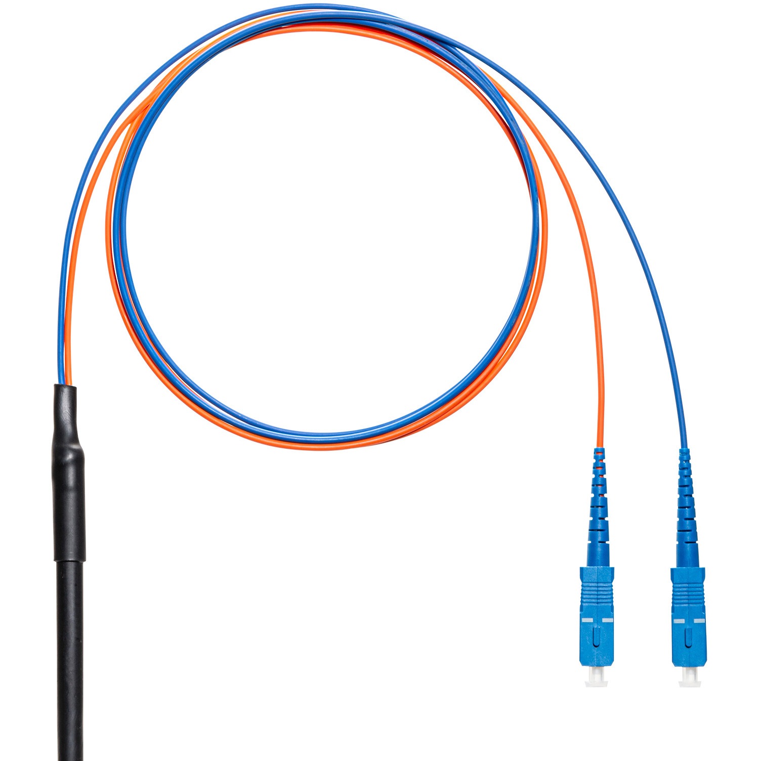 タクティカル光ファイバケーブル(マルチ50μm、SCx2-SCx2、20m) HKB-SCSCTA5-20N サンワサプライ メガネ型光ファイバケーブル(マルチ50μm、LC×2-SC×2