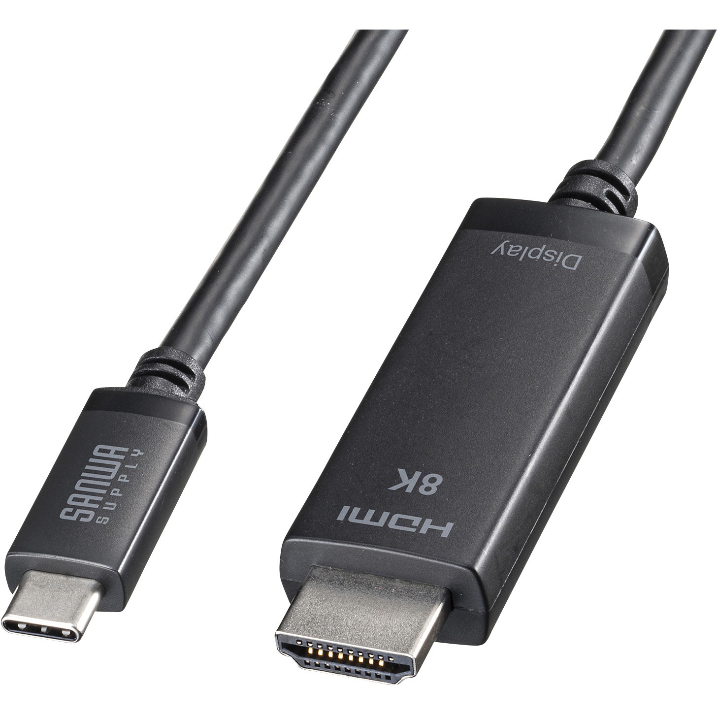 KC-ALCHD8K20 変換ケーブル_USB TypeC-HDMI サンワサプライ ブラック色