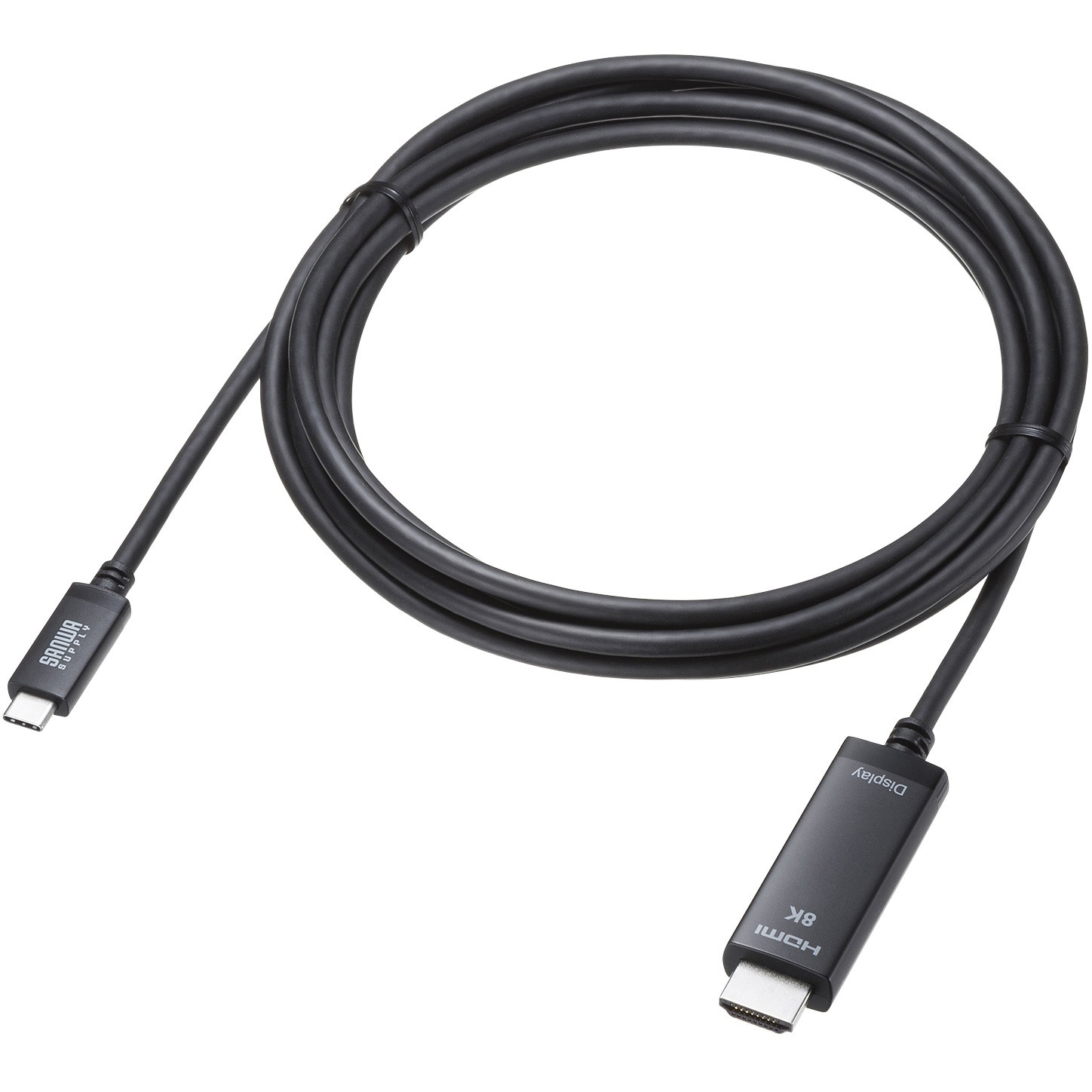 KC-ALCHD8K30 変換ケーブル_USB TypeC-HDMI サンワサプライ ブラック色