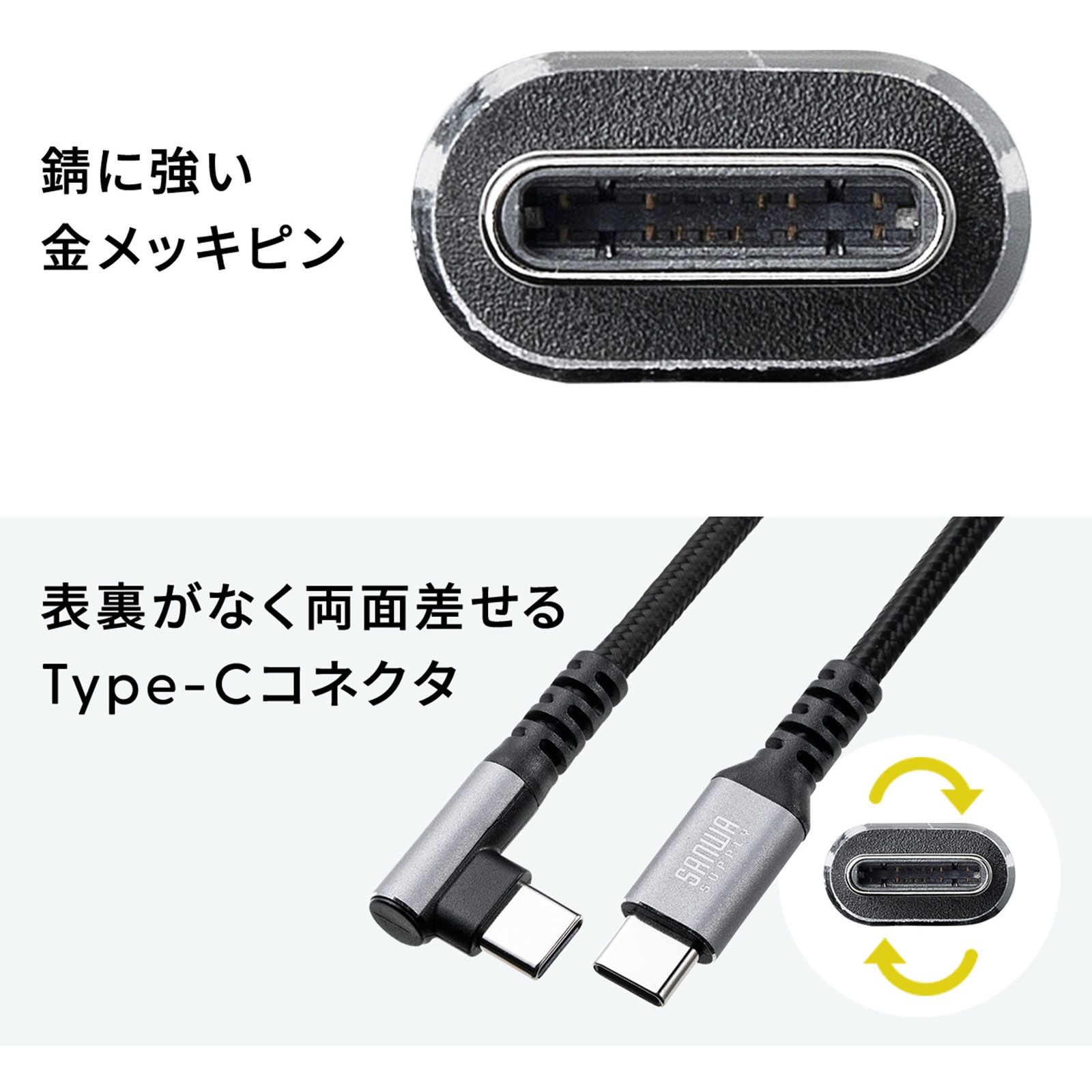 USB Type-C ケーブル KU-CCP60L20TK USBTypeCケーブル_USB2.0 1本 サンワサプライ 【通販