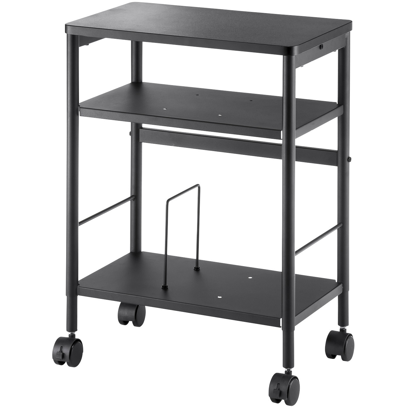 WG-MX01BK ワゴン_高さ可変 サンワサプライ キャスターあり - 【通販