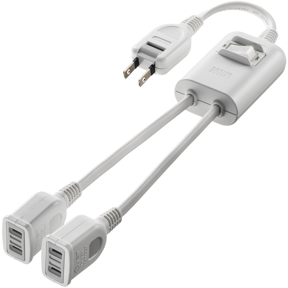 TAP-EX2SWW 電源延長コード_一括集中スイッチ付き