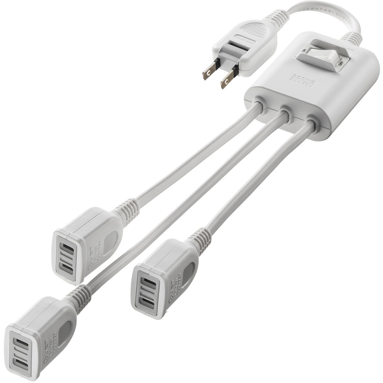 TAP-EX3SWW 電源延長コード_一括集中スイッチ付き サンワサプライ
