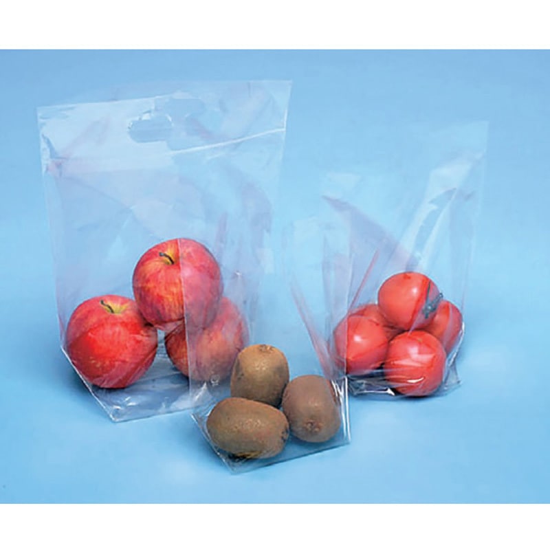 11000800201 ラップインフルーツパックHT プラマーク入 ホリアキ 穴数:取っ手2穴 厚さ50μm 1ケース(1000枚)