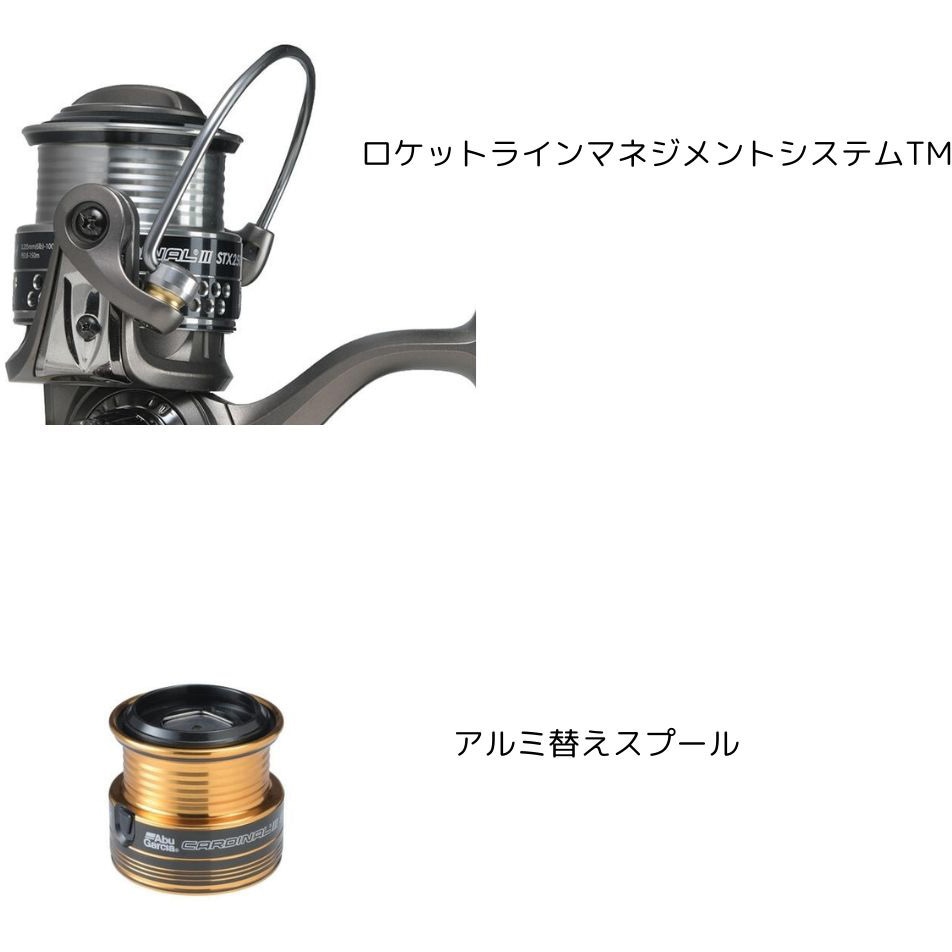 2500SHD Cardinal III STX AbuGarcia(アブガルシア) 自重254g 2500SHD