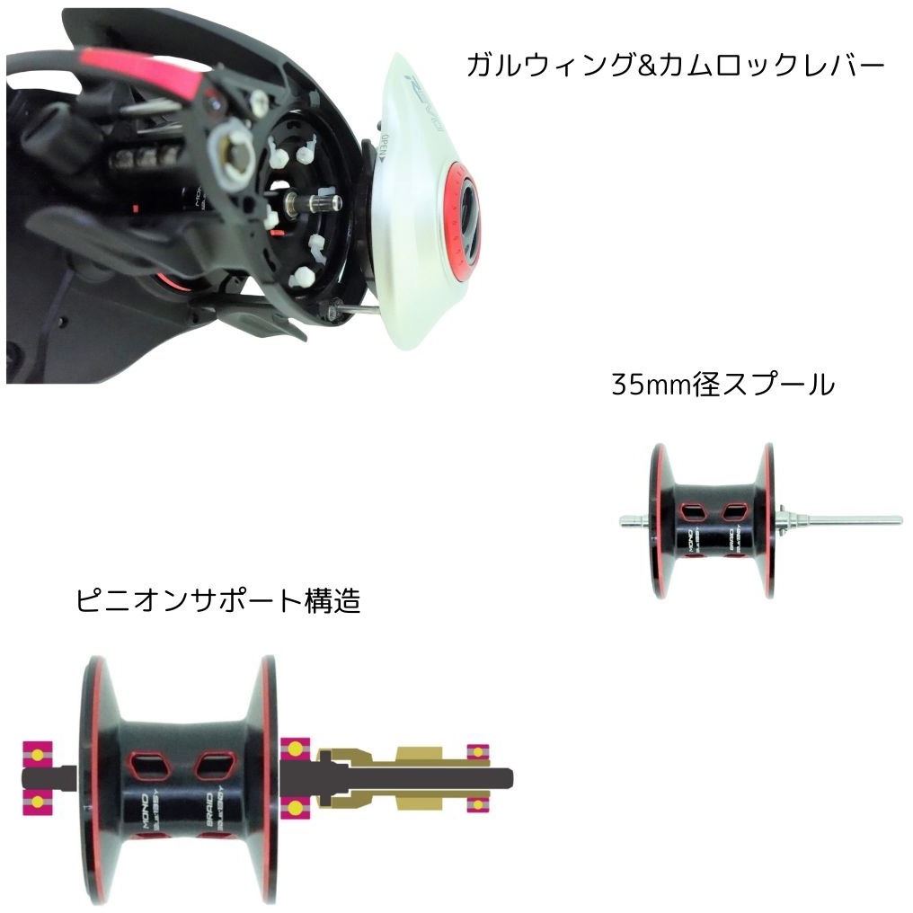 SHS-L(左) REVO5 STX AbuGarcia(アブガルシア) 自重220g 【通販