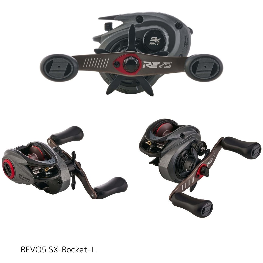 L(左) REVO5 SX-Rocket AbuGarcia(アブガルシア) 自重223g ハンドル長