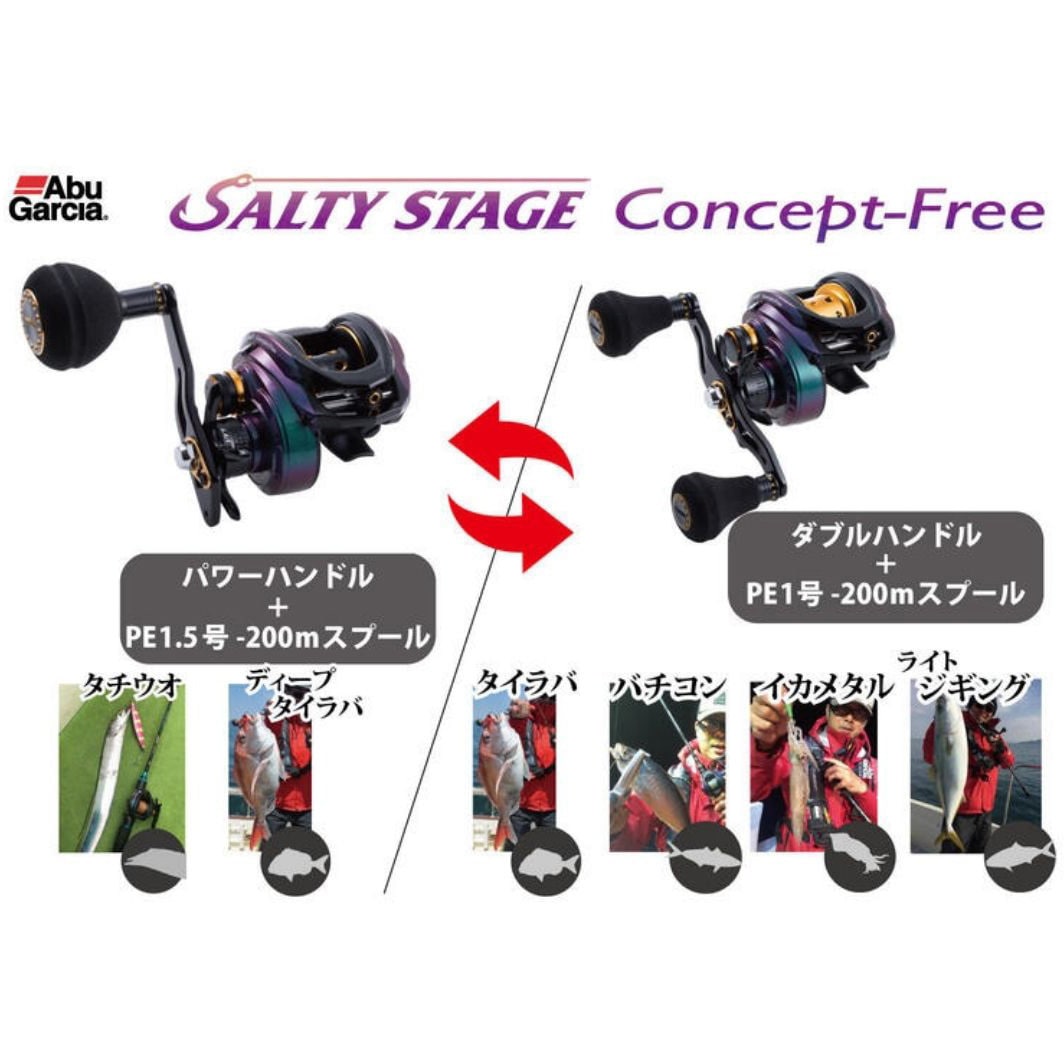 L(左) SALTY STAGE CONCEPT-FREE AbuGarcia(アブガルシア) 自重220g