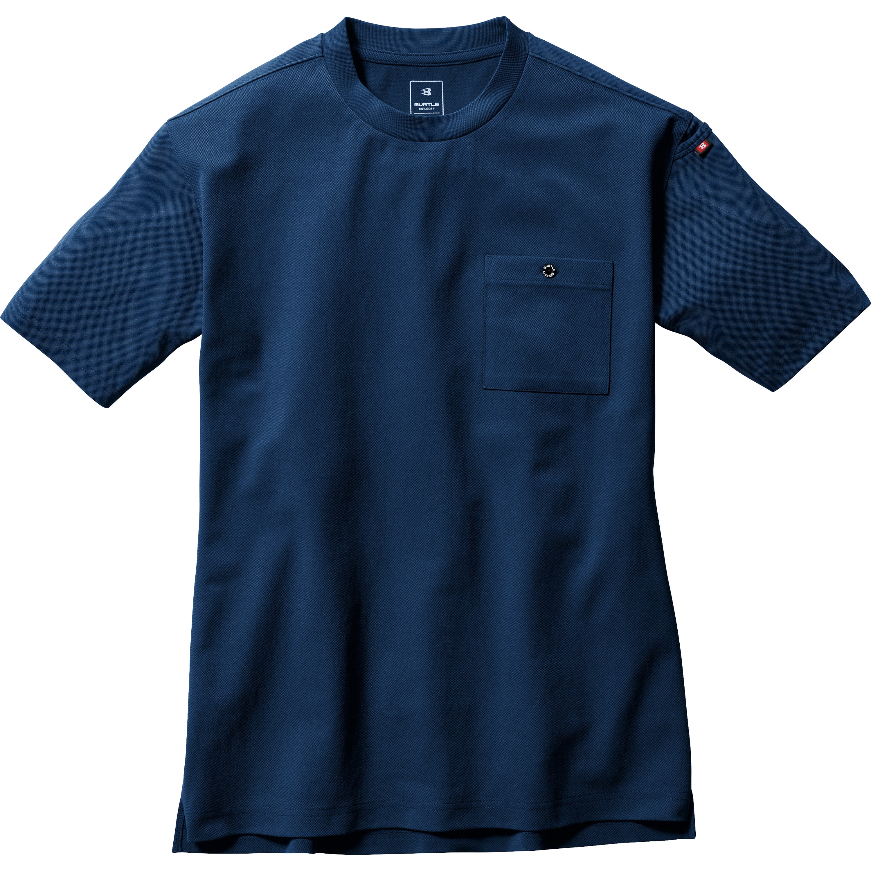 657 フォーマル Tシャツ バートル ネイビー色 サイズM 【通販モノタロウ】