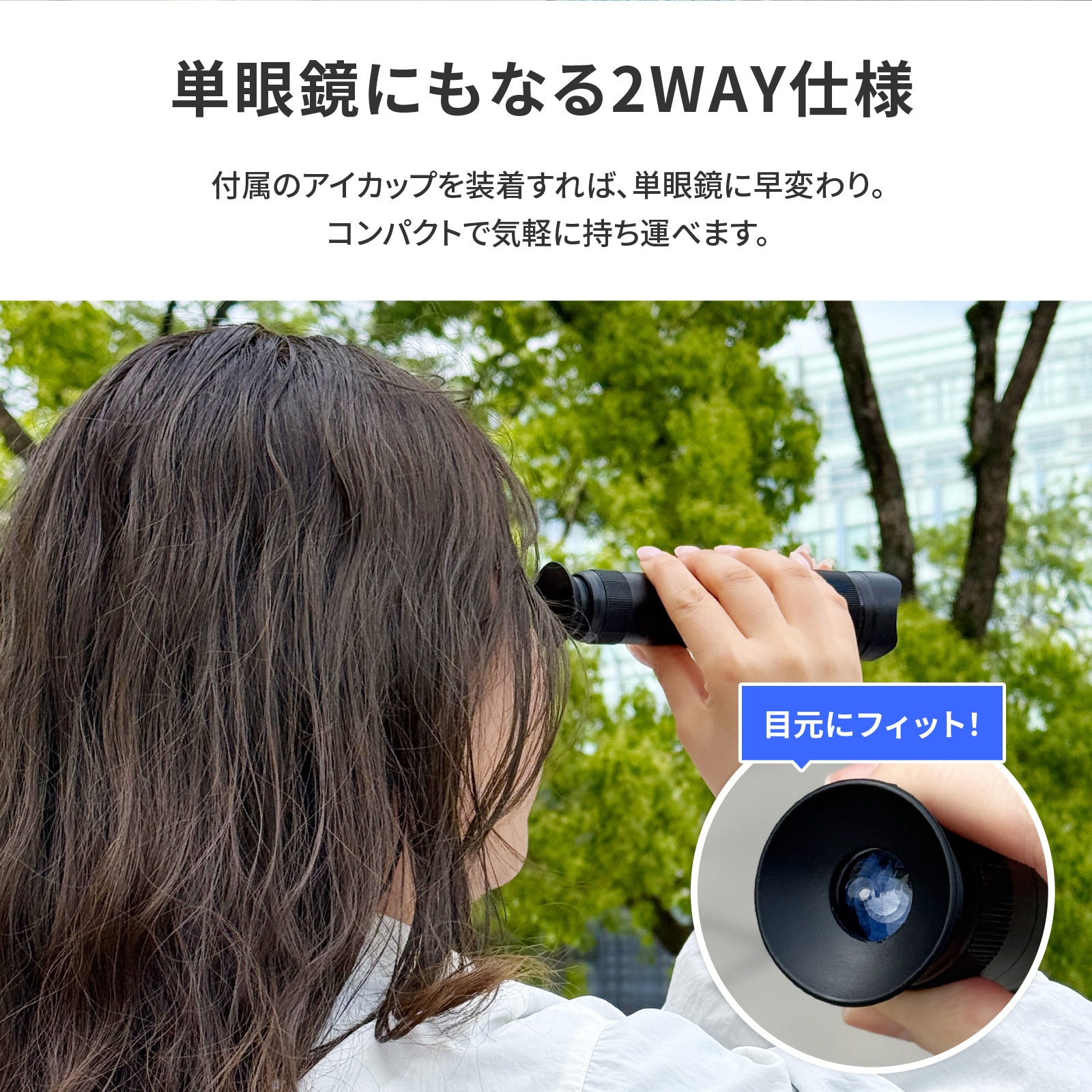 LN-SMTL03BK-SK iPhone/スマートフォン対応 スマホ望遠レンズ「ZOOMEE