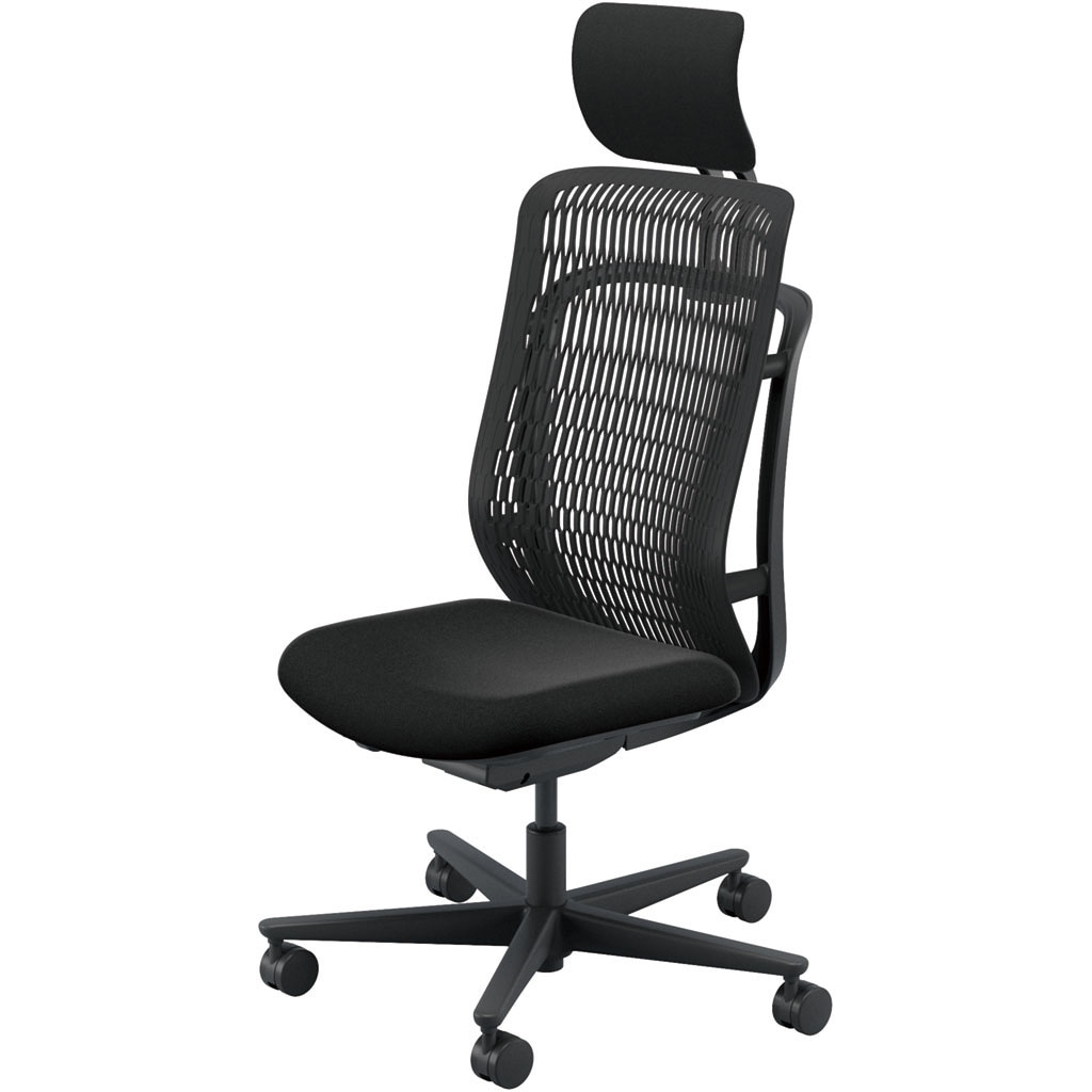 5-372-501A AJCHAIR2(AJチェア2) 肘なし ヘッドレスト付 内田洋行 ハイバック ナイロンキャスター   5-372-501A 38,337円