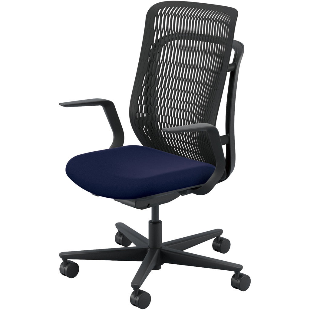 5-372-111F AJCHAIR2(AJチェア2) L型肘 内田洋行 ハイバック ナイロンキャスター   5-372-111F