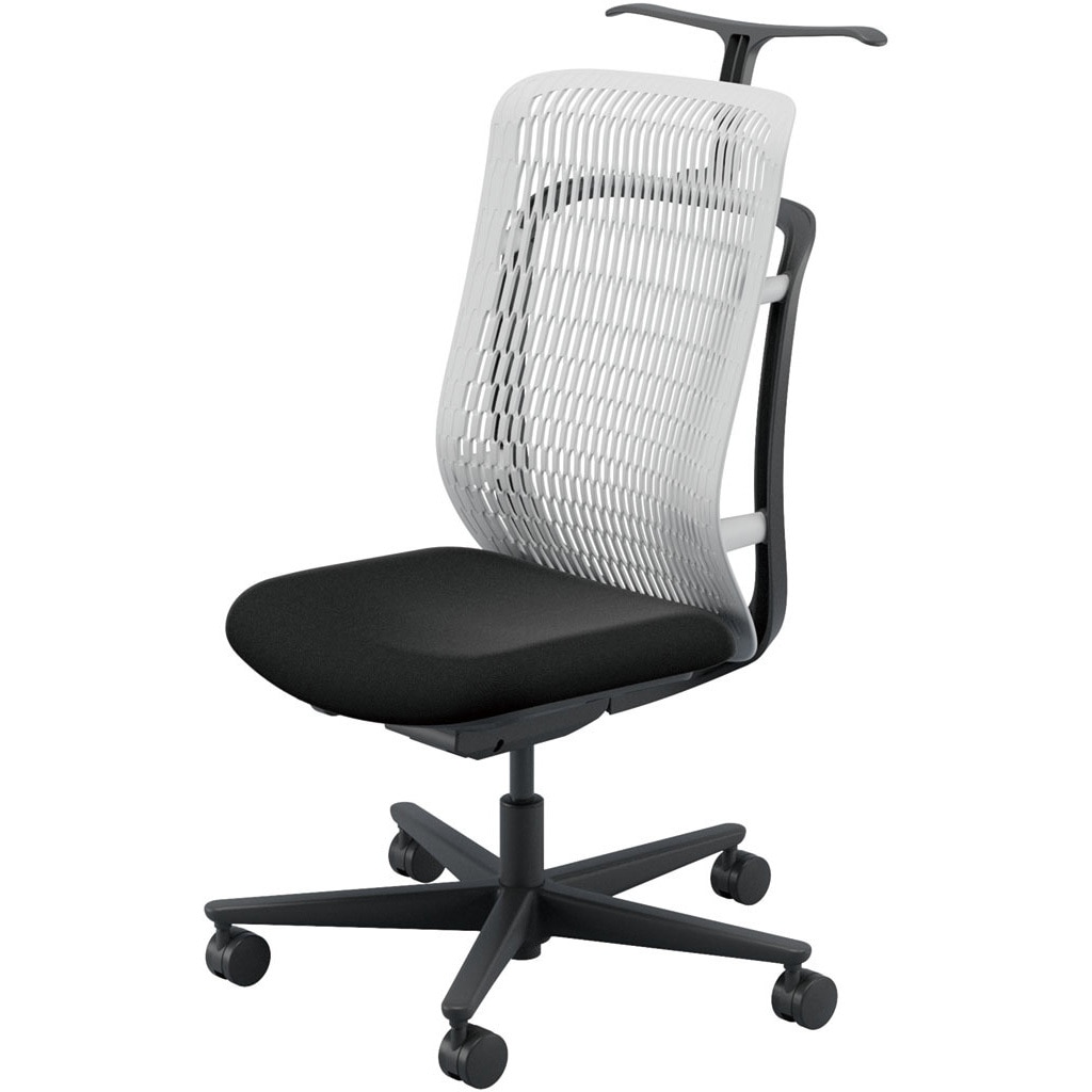 5-372-304A AJCHAIR2(AJチェア2) 肘なし ジャケットハンガー付 内田洋行 ハイバック ウレタンキャスター   5-372-304A