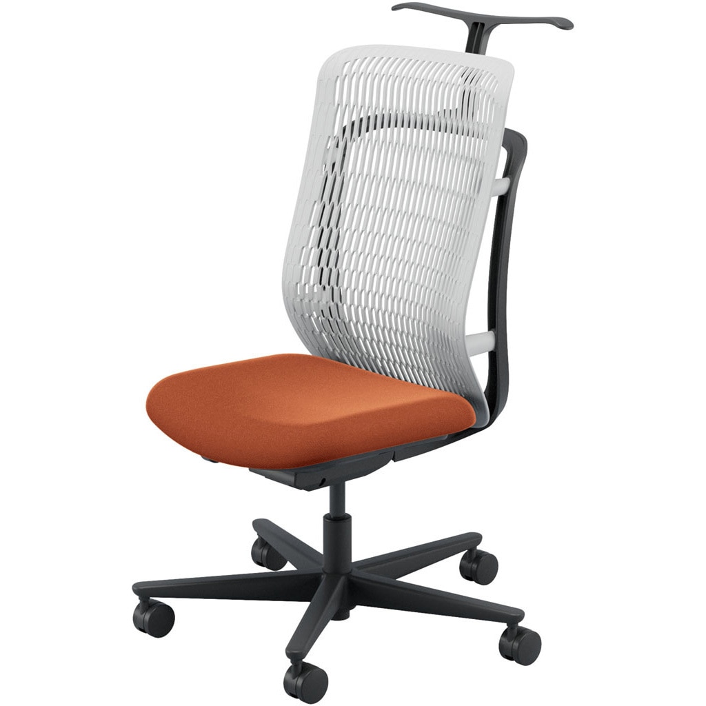 5-372-304D AJCHAIR2(AJチェア2) 肘なし ジャケットハンガー付 内田洋行 ハイバック ウレタンキャスター   5-372-304D 35,737円