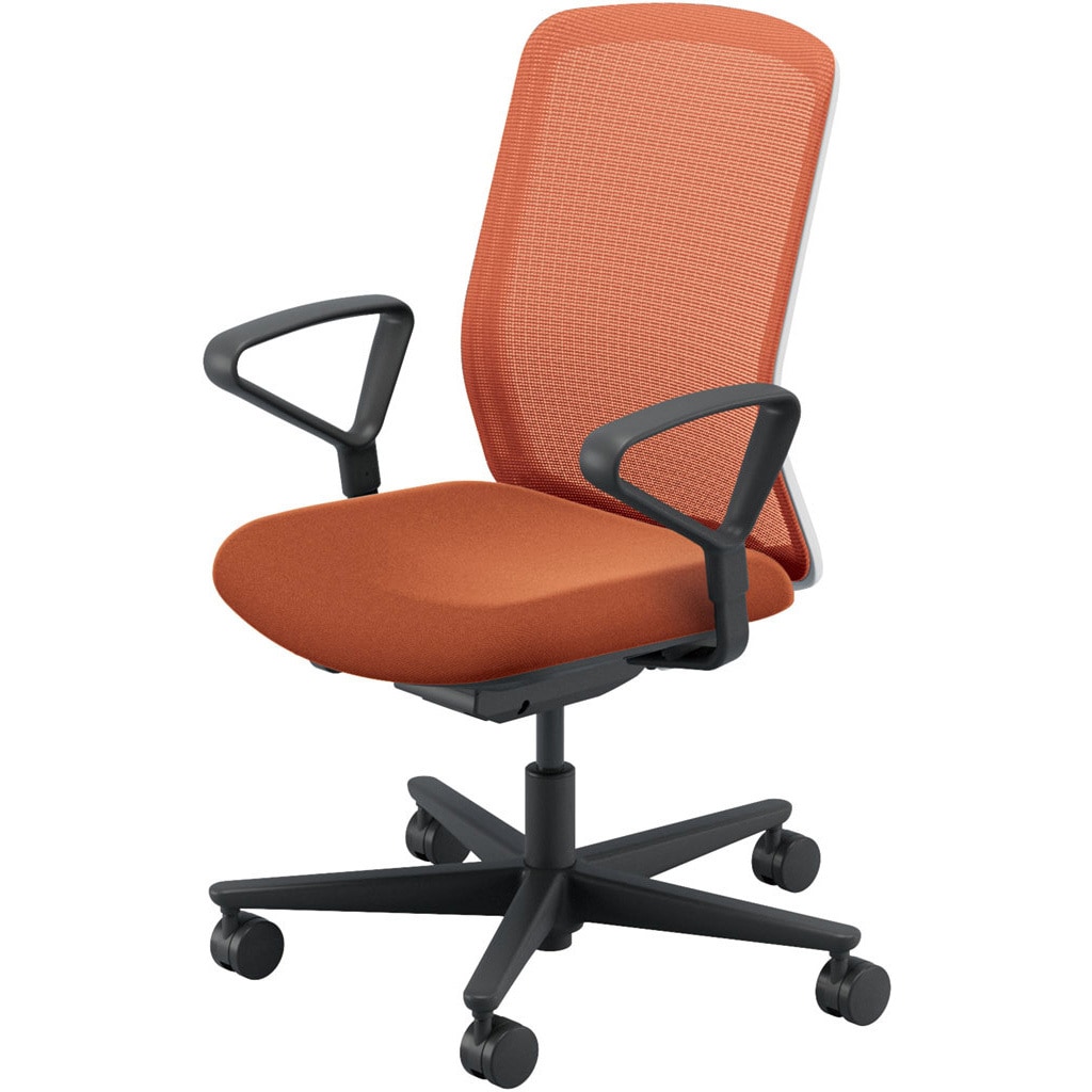 5-370-77D3 Carissa2(カリッサ2) メッシュタイプ ハイバック ホワイトフレーム リング肘 内田洋行 ウレタンキャスター   5-370-77D3 33,137円