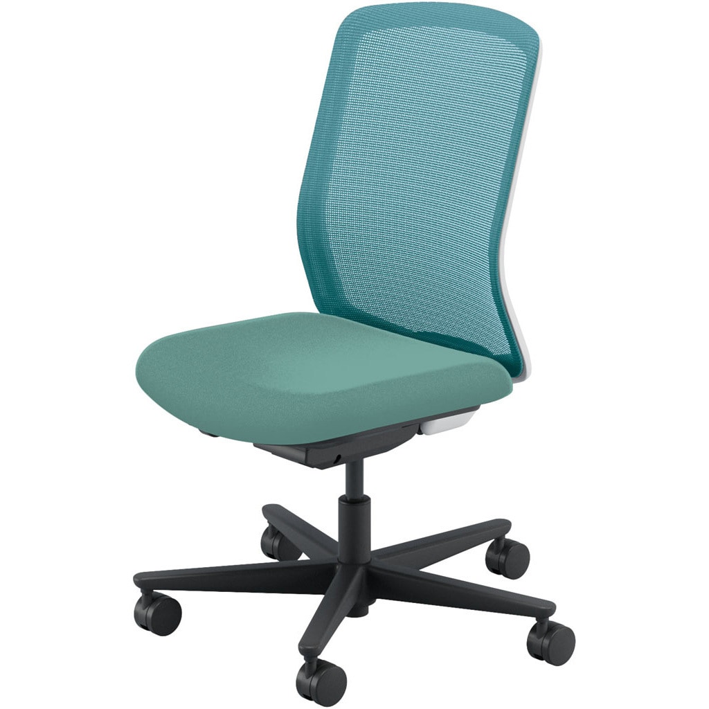 5-370-55H7 Carissa2(カリッサ2) メッシュタイプ ハイバック ホワイトフレーム 肘なし 内田洋行 ナイロンキャスター   5-370-55H7