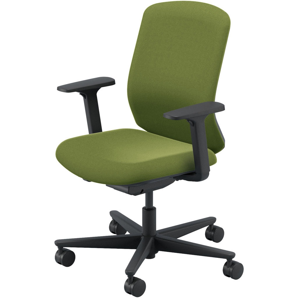 5-371-33GG Carissa2(カリッサ2) クロスタイプ ブラックシェル アジャスタブル肘 内田洋行 ウレタンキャスター   5-371-33GG