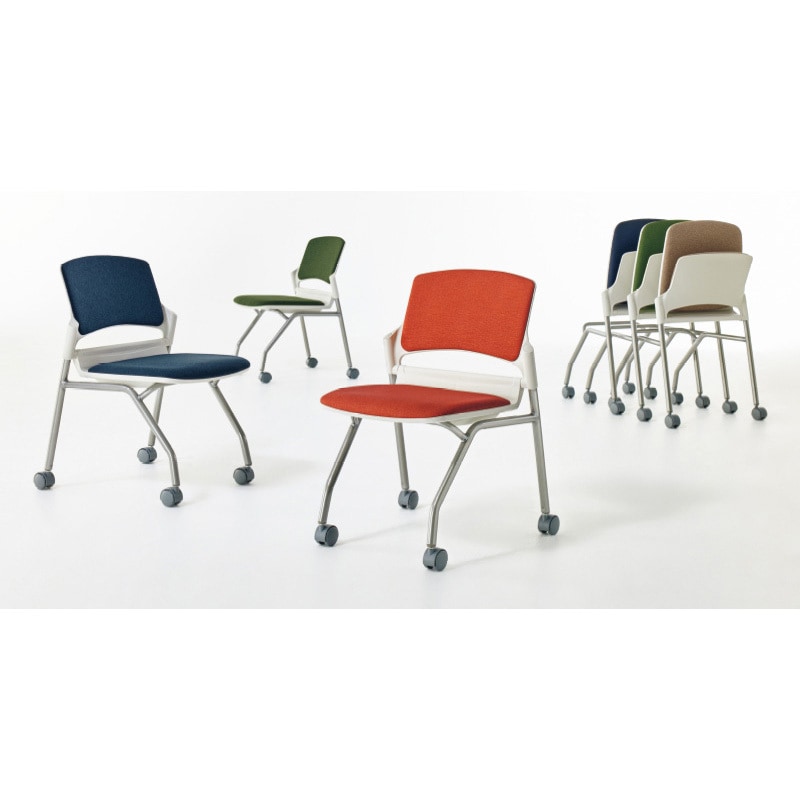 6-111-3946 MF-180シリーズ 内田洋行 シルバーメタリック ホワイト 6-111-3946