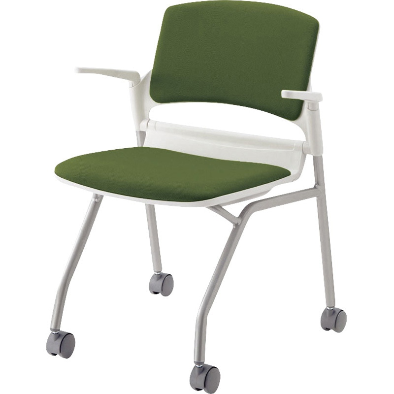 6-111-3946 MF-180シリーズ 内田洋行 シルバーメタリック ホワイト 6-111-3946椅子