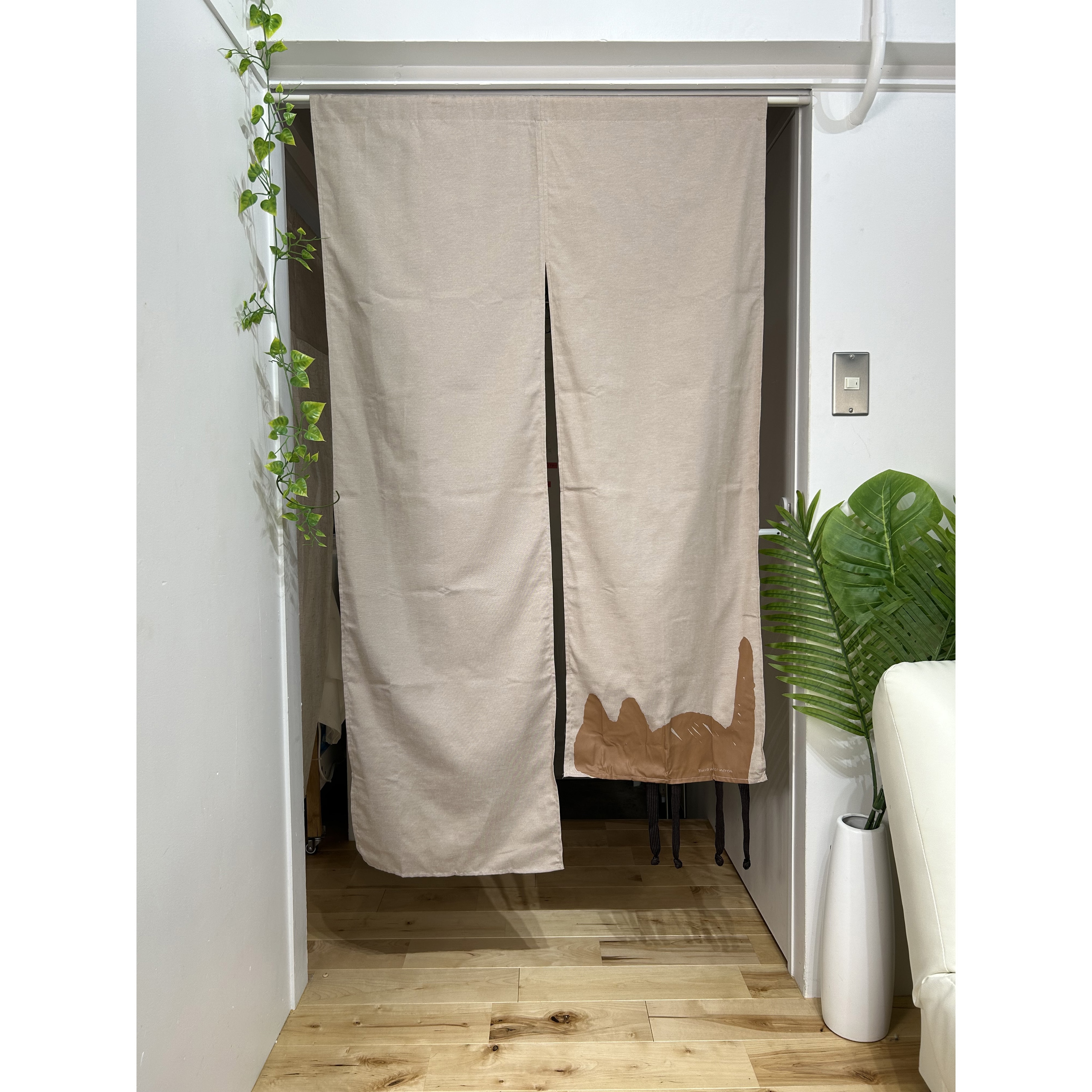 M6929 ぶら猫のれん フルネス 幅85cm高さ150cm 1箱(30枚) M6929